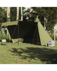 Tente familiale tipi 6 personnes vert olive imperméable | Mobilier & Déco