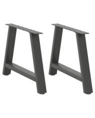 Pieds de table basse en forme de A 2 pièces Anthracite 60 x (42-43) cm Acier | Mobilier & Déco