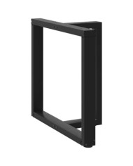 Pieds de table à manger en T, 2 pièces, noir, 70 x 35 x (72-73) cm, acier | Mobilier & Déco