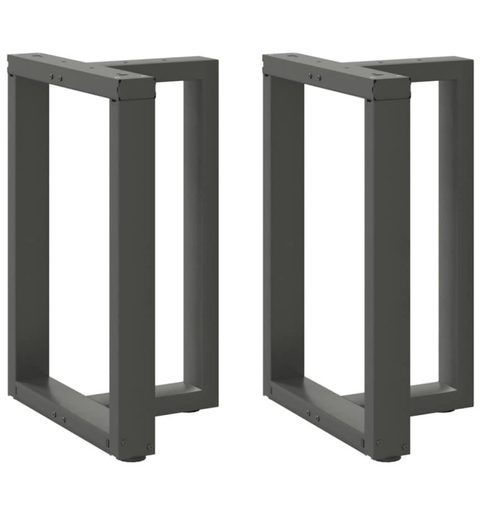 Pieds de table à manger en T 2 pièces Anthracite 60 x 35 x (72-73) cm Acier | Mobilier & Déco