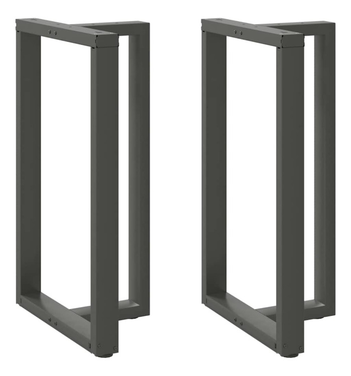 Pieds de table de bar en T, 2 pièces, anthracite, 60 x 35 x (100-101) cm, acier | Mobilier & Déco