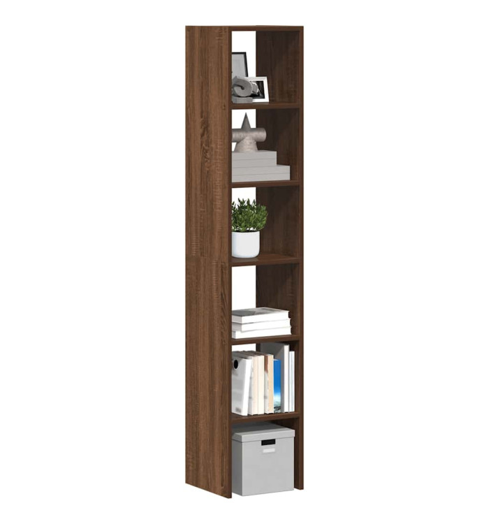 Bibliothèques 2 pcs empilable chêne marron bois d'ingénierie | Mobilier & Déco