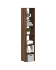 Bibliothèques 2 pcs empilable chêne marron bois d'ingénierie | Mobilier & Déco