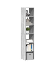 Bibliothèques 2 pcs empilable sonoma gris bois d'ingénierie | Mobilier & Déco