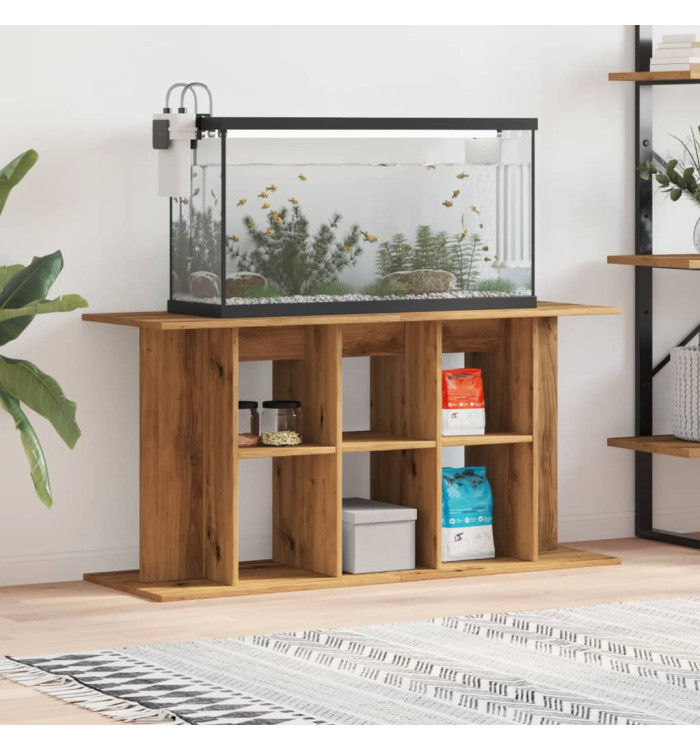 Support d'aquarium chêne artisanal 120x40x60 cm bois ingénierie | Mobilier & Déco