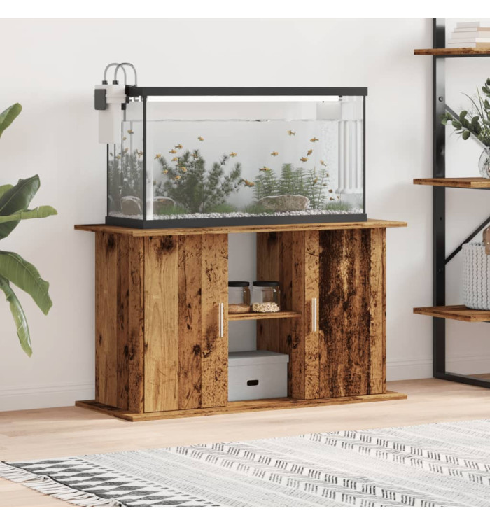 Support pour aquarium vieux bois 101x41x58 cm bois d'ingénierie | Mobilier & Déco
