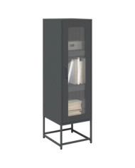 Buffet haut anthracite 36x39x123 cm acier laminé à froid | Mobilier & Déco
