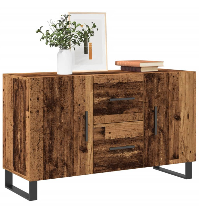 Buffet vieux bois 100x36x60 cm bois d'ingénierie | Mobilier & Déco