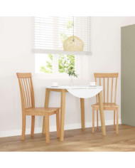 Chaises à manger 2 pcs bois massif naturel caoutchouc | Mobilier & Déco