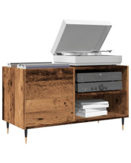 Armoire à disques vieux bois 84,5x38x48 cm bois d'ingénierie | Mobilier & Déco