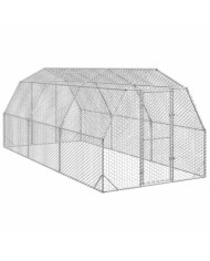 Poulailler 2,5x6x2,25 m acier galvanisé | Mobilier & Déco