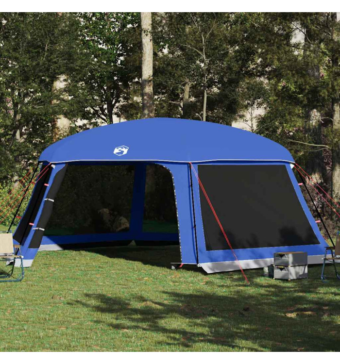 Tente de piscine moustiquaire amovible parois maille bleu azur | Mobilier & Déco