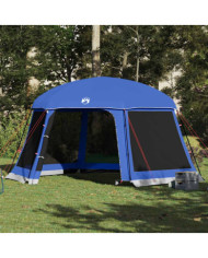 Tente de piscine moustiquaire amovible parois maille bleu azur | Mobilier & Déco