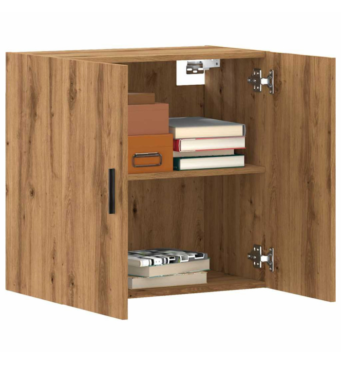 Armoire murale chêne artisanal 60x31x60 cm bois d'ingénierie | Mobilier & Déco