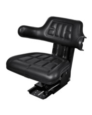 Siège de tracteur avec suspension Noir | Mobilier & Déco
