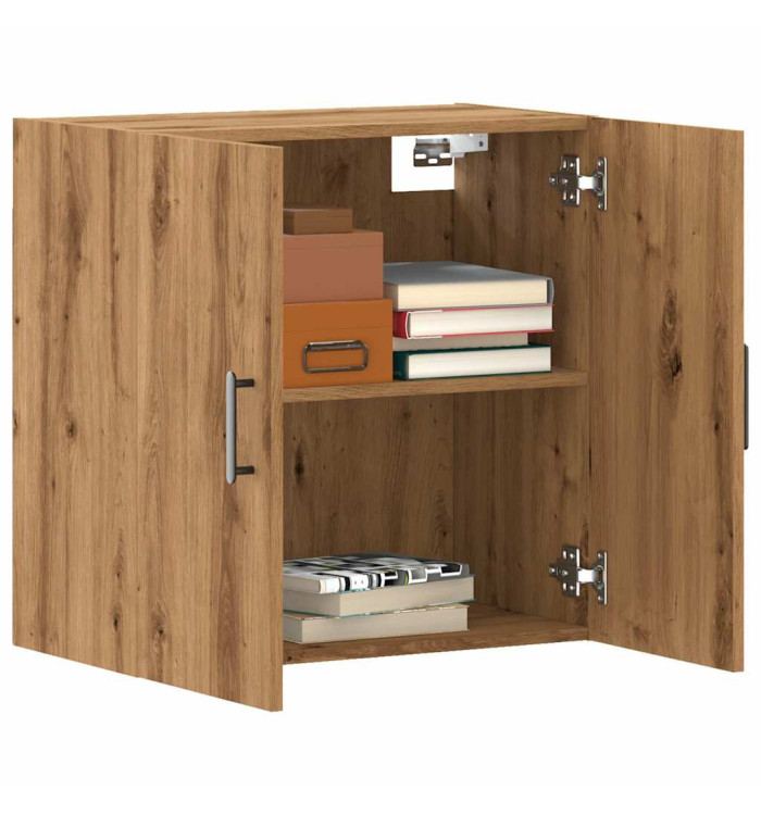 Armoire murale chêne artisanal 60x31x60 cm bois d'ingénierie | Mobilier & Déco