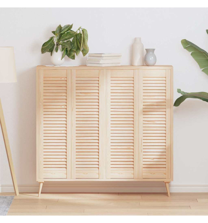 Portes d'armoire à persiennes 4pcs 99x29,5cm bois de pin massif | Mobilier & Déco