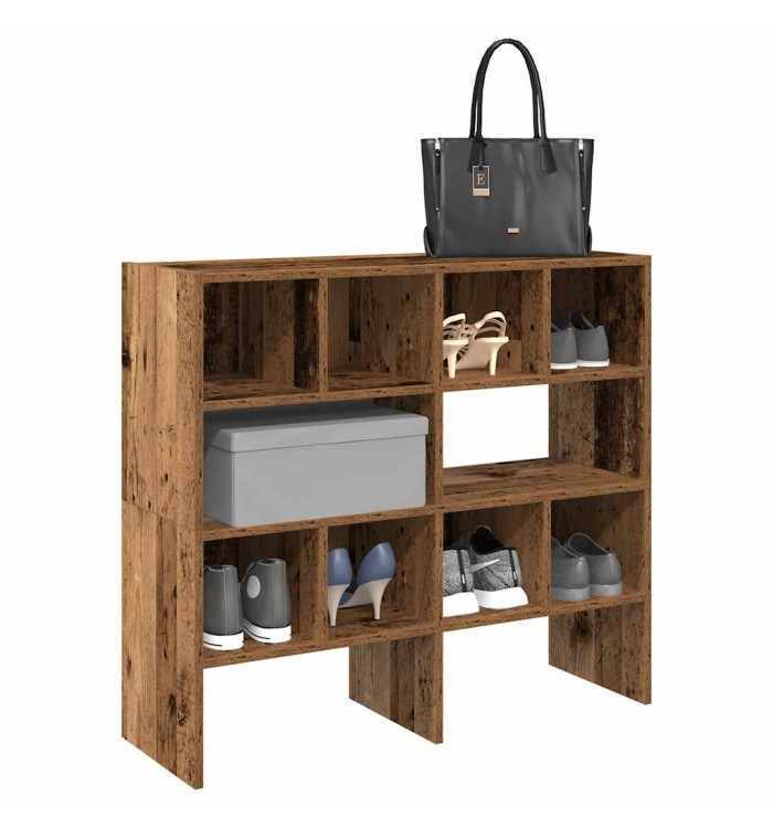 Étagères à chaussures empilables 2 pcs vieux bois 89,5x30x40 cm | Mobilier & Déco