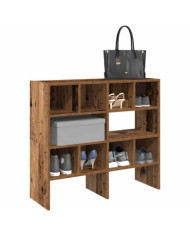 Étagères à chaussures empilables 2 pcs vieux bois 89,5x30x40 cm | Mobilier & Déco