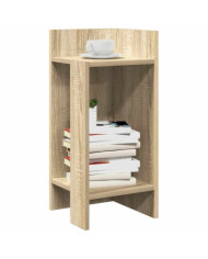 Tables d'appoint 2 pcs avec étagère chêne sonoma 25,5x27x60 cm | Mobilier & Déco