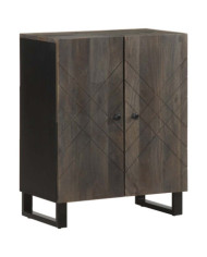Buffet noir 60x33x75 cm bois massif de manguier | Mobilier & Déco