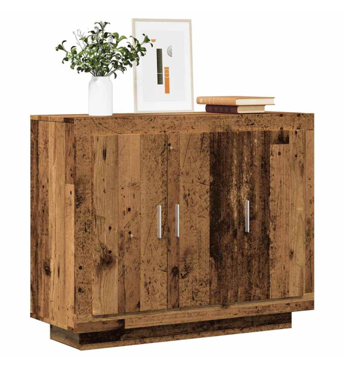 Buffet vieux bois 92x35x75 cm bois d'ingénierie | Mobilier & Déco