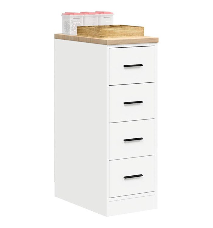Armoire de rangement de garage blanc 30x51x85 cm bois de pin | Mobilier & Déco