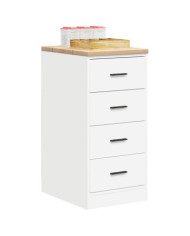 Armoire de rangement de garage blanc 40x51x85 cm bois de pin | Mobilier & Déco