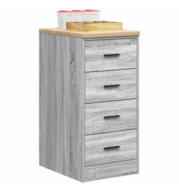 Armoire de rangement de garage sonoma gris 40x51x85 cm bois pin | Mobilier & Déco