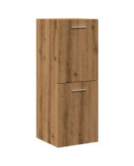 Armoire de salle de bain suspendue chêne artisanal 30x30x80 cm | Mobilier & Déco