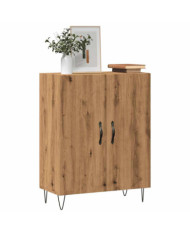 Buffet chêne artisanal 69,5x34x90 cm bois d'ingénierie | Mobilier & Déco