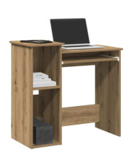 Bureau avec étagères chêne artisanal bois d'ingénierie | Mobilier & Déco