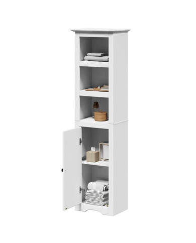 Armoire de salle de bain BODO blanc 44x30x160 cm | Mobilier & Déco
