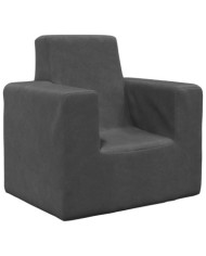 Canapé pour enfants Anthracite Peluche douce | Mobilier & Déco