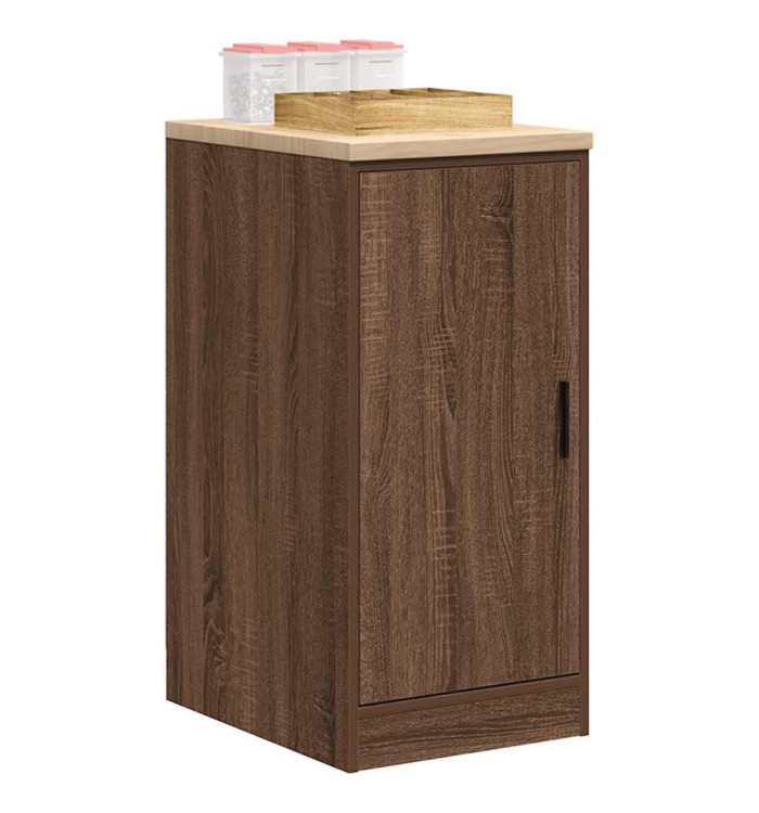 Armoire de rangement de garage chêne marron 40x51x85cm bois pin | Mobilier & Déco