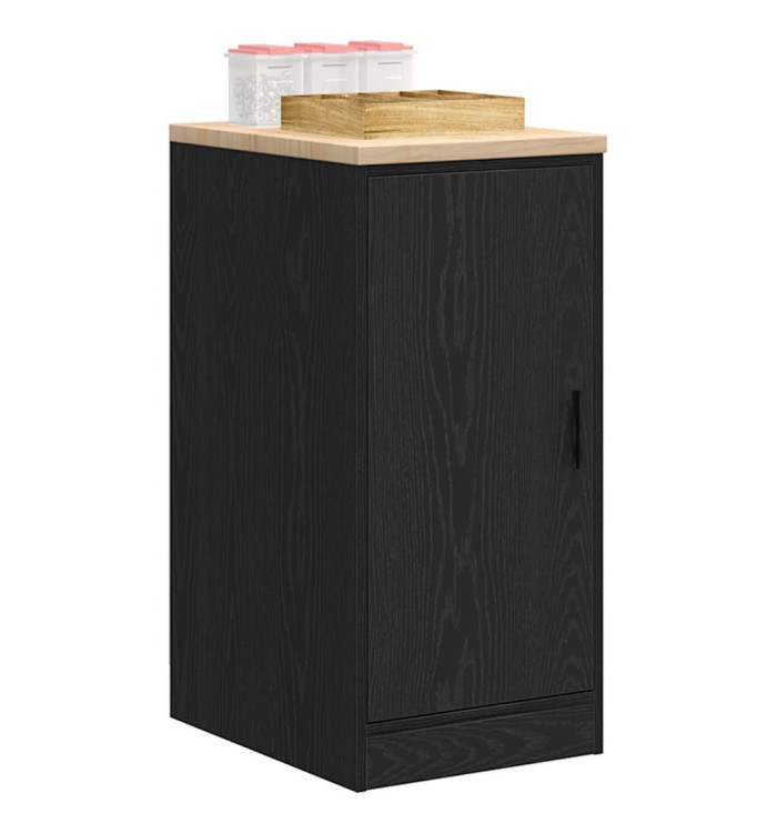 Armoire de rangement de garage noir 40x51x85 cm bois de pin | Mobilier & Déco