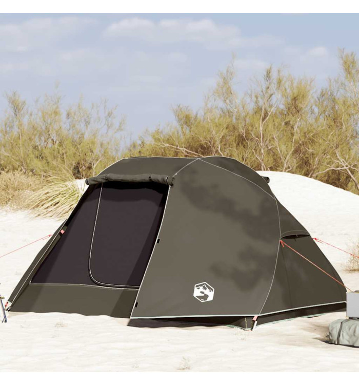 Tente de pêche 5 personnes marron imperméable | Mobilier & Déco