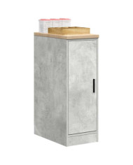 Armoire de rangement de garage gris béton 30x51x85 cm bois pin | Mobilier & Déco