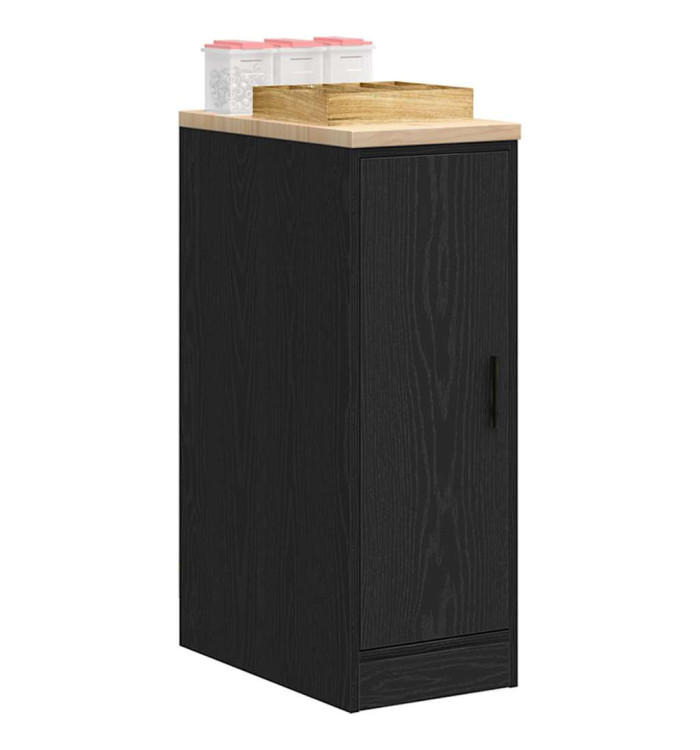 Armoire de rangement de garage noir 30x51x85 cm bois de pin | Mobilier & Déco