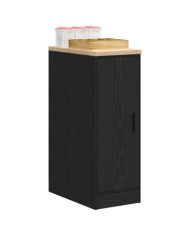 Armoire de rangement de garage noir 30x51x85 cm bois de pin | Mobilier & Déco