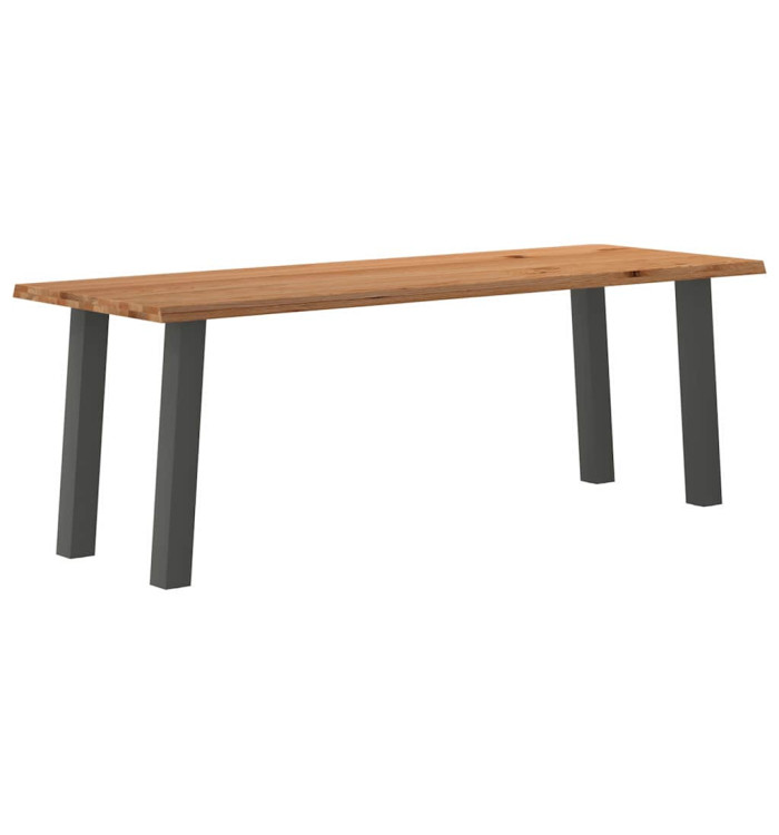 Table à manger et bord naturel bois massif chêne rectangulaire | Mobilier & Déco