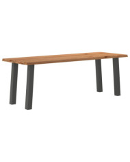 Table à manger et bord naturel bois massif chêne rectangulaire | Mobilier & Déco