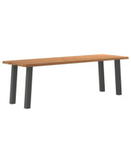 Table à manger et bord naturel bois massif chêne rectangulaire | Mobilier & Déco