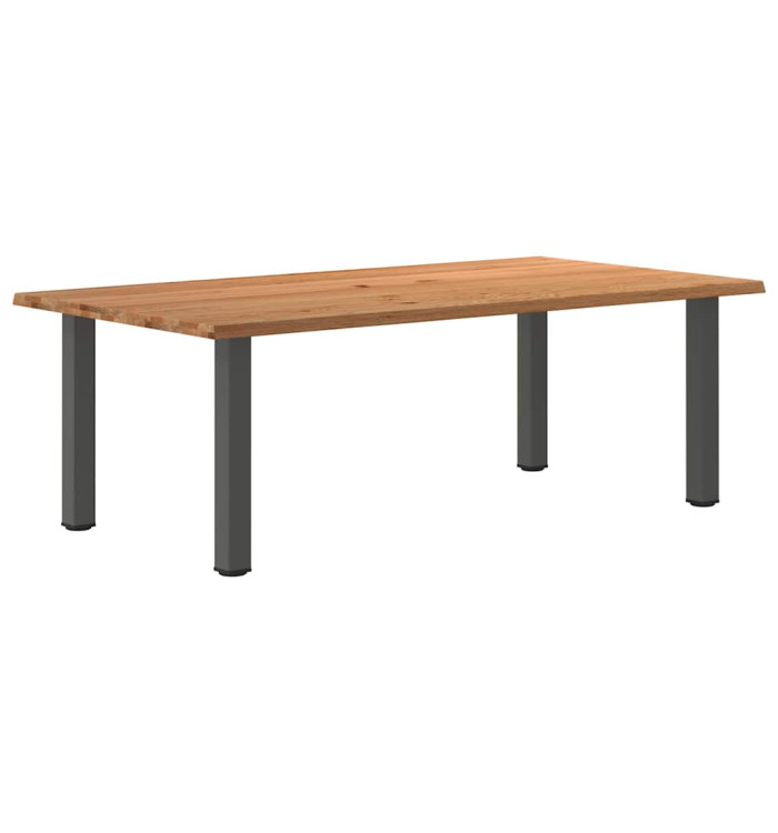 Table à manger et bord naturel bois massif chêne rectangulaire | Mobilier & Déco