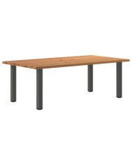 Table à manger et bord naturel bois massif chêne rectangulaire | Mobilier & Déco