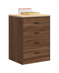 Armoire de rangement de garage chêne marron 60x51x85cm bois pin | Mobilier & Déco