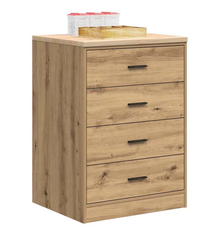 Armoire de rangement de garage chêne artisanal bois de pin | Mobilier & Déco