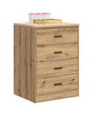 Armoire de rangement de garage chêne artisanal bois de pin | Mobilier & Déco