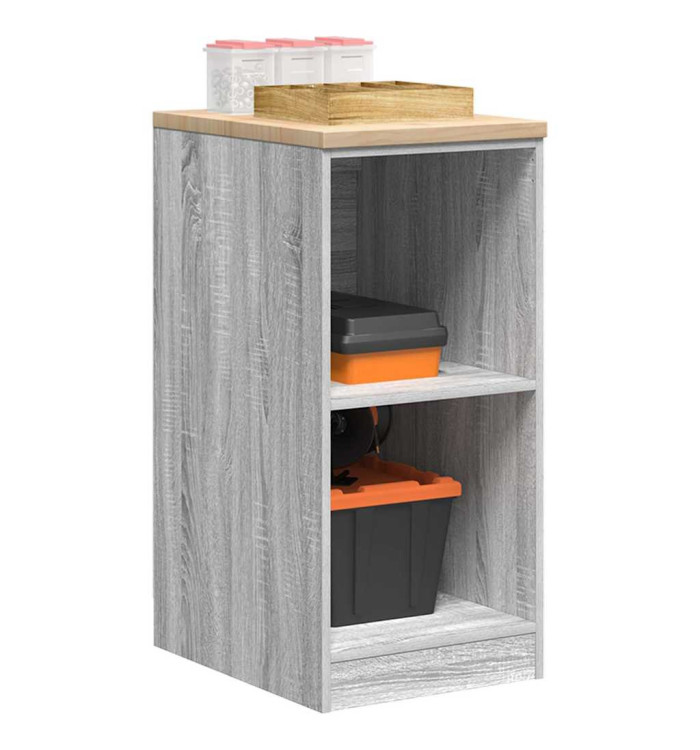Armoire de rangement de garage sonoma gris 40x51x85 cm bois pin | Mobilier & Déco