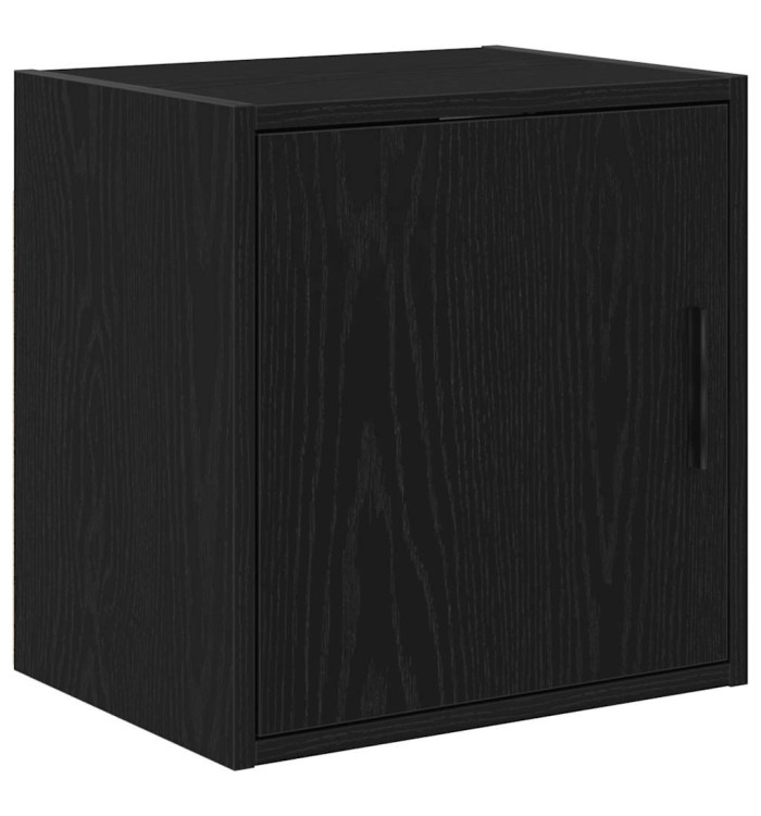 Armoire murale de garage noir bois d'ingénierie | Mobilier & Déco